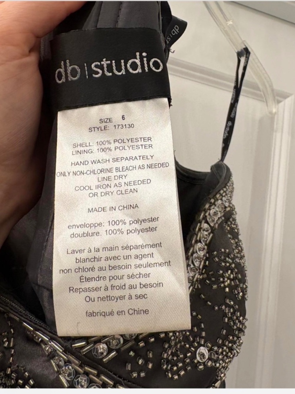 Strapless grey gown - Picture 5 of 5
